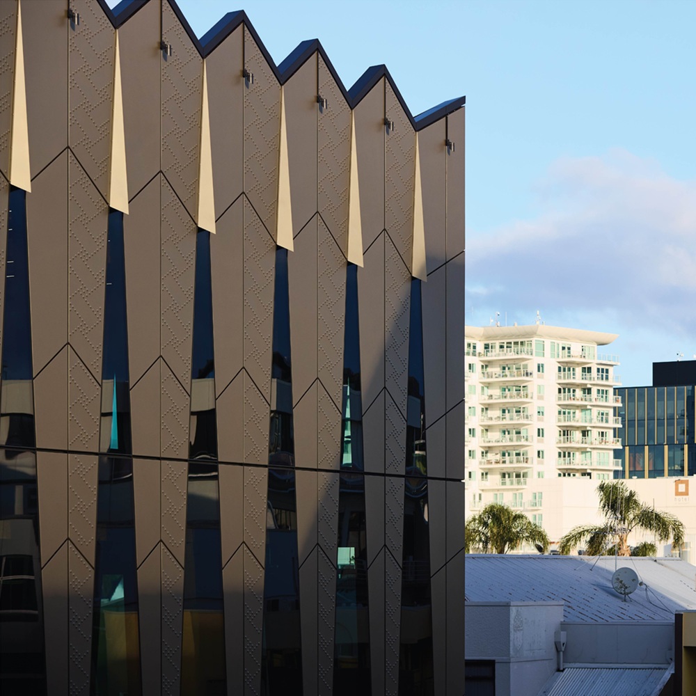 Civic precinct building supporting Te Manawataki o Te Papa development.